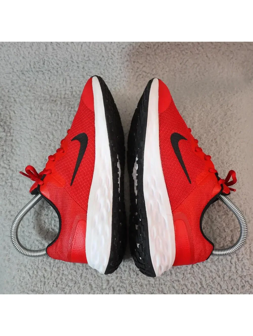 Nike Boys Revolution 6 DD1096-607 Red Running Shoes 4Y VGUC